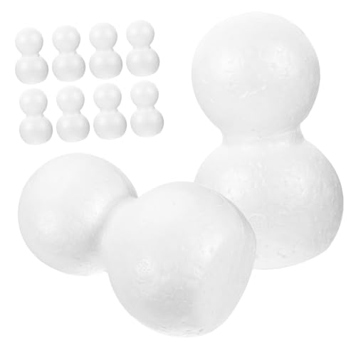 MUELODSIC 10 Stück Teiliges Schneemann Bastelset aus Weiß zum Bemalen und Dekorieren Weihnachts DIY Material für Bastelprojekte Vielseitig Verwendbar als Weihnachtsdeko und MUELODSIC 10 Stück Teiliges Schneemann Bastelset aus Weiß zum Bemalen und Dekorieren Weihnachts DIY Material für Bastelprojekte Vielseitig Verwendbar als Weihnachtsdeko und von MUELODSIC