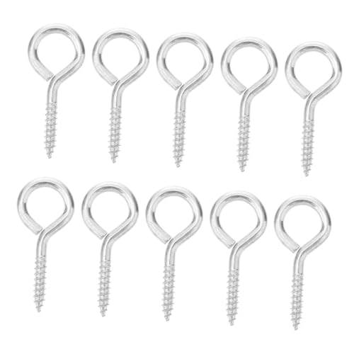 MUELODSIC 10 Stück Teiliges Schwere Metall Ösenschrauben aus Nickelbeschichtetem Rostfrei Belastbar für Holz und Kabelbefestigung Innen und Außen Einfache Montage Vielseitig Einsetzbar MUELODSIC 10 Stück Teiliges Schwere Metall Ösenschrauben aus Nickelbeschichtetem Rostfrei Belastbar für Holz und Kabelbefestigung Innen und Außen Einfache Montage Vielseitig Einsetzbar von MUELODSIC