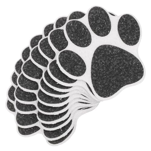 MUELODSIC 10 Stück Teiliges rutschfeste Pfoten Aufkleber Rutsch Duschmatten Badewannen Fliesen Sticker für Badezimmer und Küche Selbstklebend Langlebig Leicht Entfernbar Schwarz MUELODSIC 10 Stück Teiliges rutschfeste Pfoten Aufkleber Rutsch Duschmatten Badewannen Fliesen Sticker für Badezimmer und Küche Selbstklebend Langlebig Leicht Entfernbar Schwarz von MUELODSIC