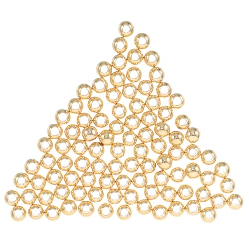 MUELODSIC 100 Stück Metall-abstandsperlen: 2 Mm, Zum Basteln Von Armbändern Und, Lose Kupferperlen Mit Glatter Oberfläche – Basteln, Schmuckzubehör MUELODSIC 100 Stück Metall-abstandsperlen: 2 Mm, Zum Basteln Von Armbändern Und, Lose Kupferperlen Mit Glatter Oberfläche – Basteln, Schmuckzubehör von MUELODSIC