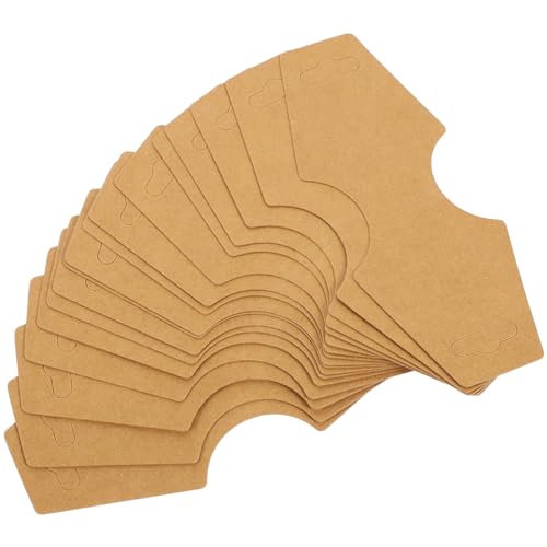 MUELODSIC 100 Stück Schmuckdisplaykarten Kraftpapier für Ohrringe und Verpackungslösungen für Schmuckgeschäfte und DIY Projekte MUELODSIC 100 Stück Schmuckdisplaykarten Kraftpapier für Ohrringe und Verpackungslösungen für Schmuckgeschäfte und DIY Projekte von MUELODSIC