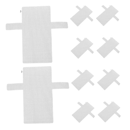 MUELODSIC 10St Handgewebtes Netz Schmuckbehälter Garn-Bastelnetz Mini-Container DIY Netzplatten Gewebte Taschen Taschenset selber Machen Materialien zur Taschenherstellung Plastik Weiß von MUELODSIC