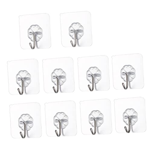 MUELODSIC 10Stücke Spurlos Klebehaken Robust und Transparent Wiederverwendbar für Küche Bad Wohnzimmer Tragkraft Installieren Blumenförmig MUELODSIC 10Stücke Spurlos Klebehaken Robust und Transparent Wiederverwendbar für Küche Bad Wohnzimmer Tragkraft Installieren Blumenförmig von MUELODSIC