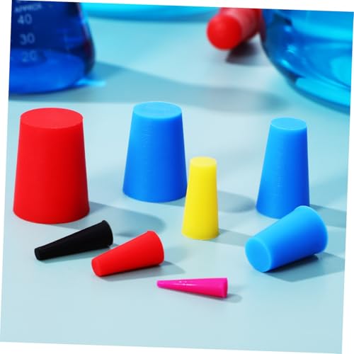 MUELODSIC 110 Stück Teiliges Silikon Stopfen Kegelförmig Geformt Hitzebeständig Labortauglich mit Luftdichter Abdichtung als Testrohrverschluss Flaschenverschluss Vielseitig Einsetzbar MUELODSIC 110 Stück Teiliges Silikon Stopfen Kegelförmig Geformt Hitzebeständig Labortauglich mit Luftdichter Abdichtung als Testrohrverschluss Flaschenverschluss Vielseitig Einsetzbar von MUELODSIC