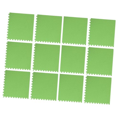MUELODSIC 12 Stück Teiliges Eva Puzzle schutzmatten Rutschfester Blattstruktur Wasserabweisend Nahtlos Verbindbar Hoher Dichte Schaumstoff für Fitness Training und Spielbereiche Grün MUELODSIC 12 Stück Teiliges Eva Puzzle schutzmatten Rutschfester Blattstruktur Wasserabweisend Nahtlos Verbindbar Hoher Dichte Schaumstoff für Fitness Training und Spielbereiche Grün von MUELODSIC