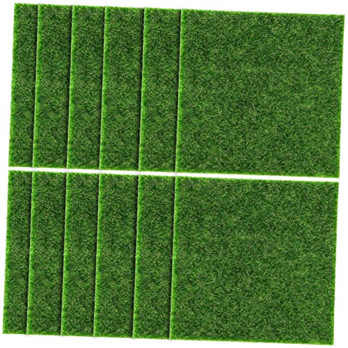 MUELODSIC 12 Stück Teiliges Künstliches Moos Realistisch Gestaltetes Dekomoos für Garten DIY Bars Wiederverwendbar Pflegeleicht Vielseitig für Micro Landschaft und Dekoration von MUELODSIC