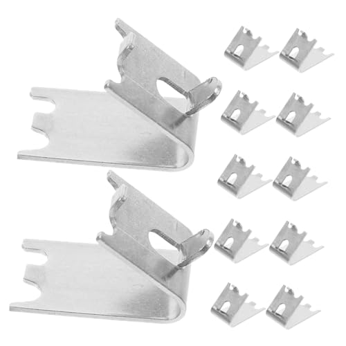 MUELODSIC 12 Stück Teiliges Regalhalter Clips Korrosionsbeständig Robust Für Kühlschrank Gefrierschrank Getränke Kühler Vielseitig Verstellbar Optimiert Stauraum Zuhause von MUELODSIC