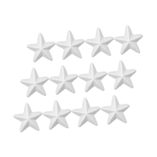 MUELODSIC 12 Stück Teiliges Schaumstoff Sterne Weiß Unbemalt Blank für DIY Bastelprojekte Party Feiertagsdeko Kreative Langlebige Sterne für Zuhause und Feste MUELODSIC 12 Stück Teiliges Schaumstoff Sterne Weiß Unbemalt Blank für DIY Bastelprojekte Party Feiertagsdeko Kreative Langlebige Sterne für Zuhause und Feste von MUELODSIC