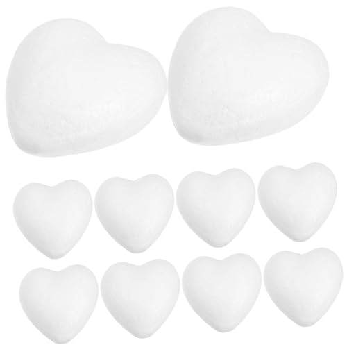 MUELODSIC 12 Stück Teiliges Weißes Schaumstoff Herz Bastelset DIY Deko für Hochzeit Valentinstag Brautparty Blumenarrangements und Bastelprojekte MUELODSIC 12 Stück Teiliges Weißes Schaumstoff Herz Bastelset DIY Deko für Hochzeit Valentinstag Brautparty Blumenarrangements und Bastelprojekte von MUELODSIC