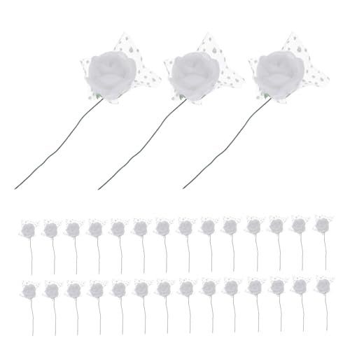 MUELODSIC 144stücke Weiße Kunstrosen-blütenköpfe Weiße Rosenköpfe Aus Schaumstoff Zum Basteln Für Brautstrauß-heimdeko Blumen-deko MUELODSIC 144stücke Weiße Kunstrosen-blütenköpfe Weiße Rosenköpfe Aus Schaumstoff Zum Basteln Für Brautstrauß-heimdeko Blumen-deko von MUELODSIC