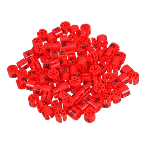 MUELODSIC 150 Stück Kunststoff Kleiderbügel Markierer Tags für Kleidung Robuste Langlebige Hängeetiketten zur Schnellen Bestandsverwaltung im Einzelhandel Rot Label MUELODSIC 150 Stück Kunststoff Kleiderbügel Markierer Tags für Kleidung Robuste Langlebige Hängeetiketten zur Schnellen Bestandsverwaltung im Einzelhandel Rot Label von MUELODSIC