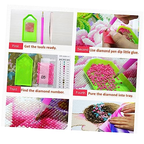 MUELODSIC 15stücke Diamant-bohrwerkzeug Mit Klebeaufkleber Diamant-Paste-bohrschlamm Für DIY Diamantmalerei Punktstift-bohrschlamm Für Nail Art Und Stickerei von MUELODSIC
