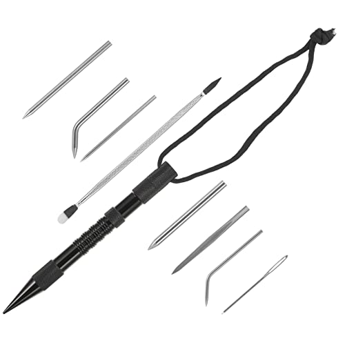 MUELODSIC 1satz Professionelles Strickwerkzeug Für -armbänder Teiliges Set Schwarzen Stricknadeln Für Lederarbeiten Weaving Und Outdoor-bastelprojekte MUELODSIC 1satz Professionelles Strickwerkzeug Für -armbänder Teiliges Set Schwarzen Stricknadeln Für Lederarbeiten Weaving Und Outdoor-bastelprojekte von MUELODSIC