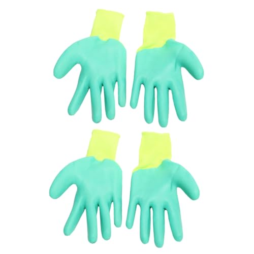 MUELODSIC 2 Paare Anti Biss Handschuhe für Kleine Haustiere Gummi Schutzhandschuhe Robust Schutz für Hamster Training und Haustierpflege Komfortabel und Langlebig für Tierfreunde von MUELODSIC