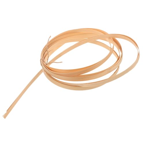 MUELODSIC 2 Rollen Bambusstreifen zum Flachleiste Glatte Oberfläche Langlebig Natürlich für Korbflechten DIY Handwerk Zubehör von MUELODSIC