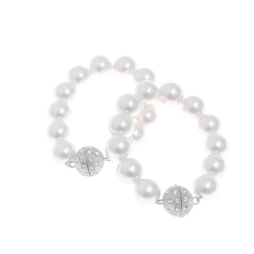MUELODSIC 2 STK. Perlen Magnetische Vorhang Raffhalter Weiß Starke Magnetische Gardinenhalter Bead Clips für Gardinenarten Robuste Dekoklammer für Stilvolle Fensterdekoration Zuhause MUELODSIC 2 STK. Perlen Magnetische Vorhang Raffhalter Weiß Starke Magnetische Gardinenhalter Bead Clips für Gardinenarten Robuste Dekoklammer für Stilvolle Fensterdekoration Zuhause von MUELODSIC