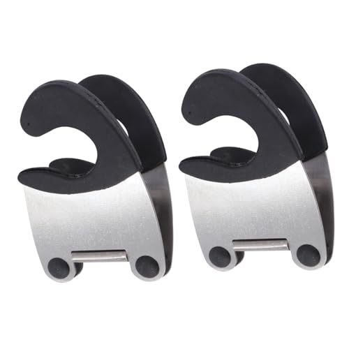 MUELODSIC 2 STÜCK Edelstahl Topfclip mit Hitzebeständigem Gummischutz Löffelhalter und Spatelablage für Küchenutensilien Praktisches Küchengerät in Schwarz Passend für Kochlöffel und MUELODSIC 2 STÜCK Edelstahl Topfclip mit Hitzebeständigem Gummischutz Löffelhalter und Spatelablage für Küchenutensilien Praktisches Küchengerät in Schwarz Passend für Kochlöffel und von MUELODSIC