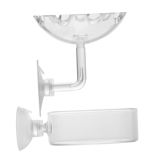 MUELODSIC 2 STÜCK Transparente Garnelen futterschale aus Hochwertigem Glas und Acryl mit Saugnapf Langlebiges Aquarium Futtertablett Einfach zu Reinigen Geeignet für Süß Meerwasseraquarien MUELODSIC 2 STÜCK Transparente Garnelen futterschale aus Hochwertigem Glas und Acryl mit Saugnapf Langlebiges Aquarium Futtertablett Einfach zu Reinigen Geeignet für Süß Meerwasseraquarien von MUELODSIC