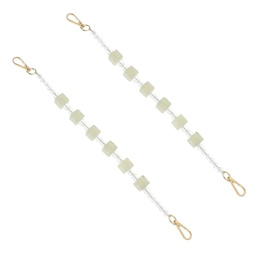 MUELODSIC 2 Stück Acryltaschenkette Ersatz umhängekette Leichte Modische Handtaschenkette in Hellgrün Vielseitig für Schultertaschen Crossbody und DIY taschenaccessoires Geeignet von MUELODSIC