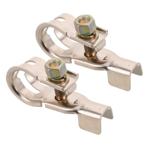 MUELODSIC 2 Stück Aluminiumlegierung Batterieklemmen Teilig Schnellanschluss Polklemmen für Autobatterie mit Sicherem Halt und Einfacher Montage für Auto Caravan Boot von MUELODSIC