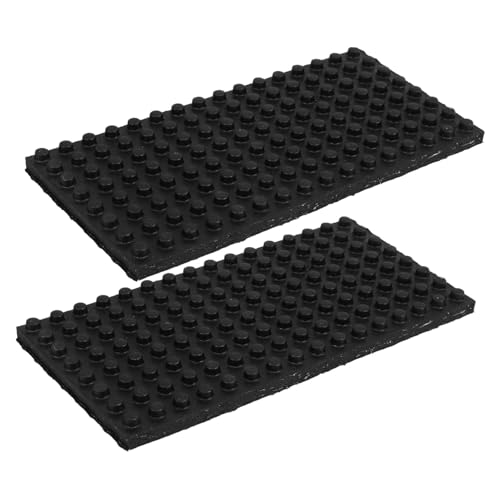 MUELODSIC 2 Stück Antivibrationsmatten Gummipads für Klimaanlagen Industriegeräte Rutschfest Stoßdämpfend Vibrationsreduzierend Kompatibel Einfache Montage von MUELODSIC