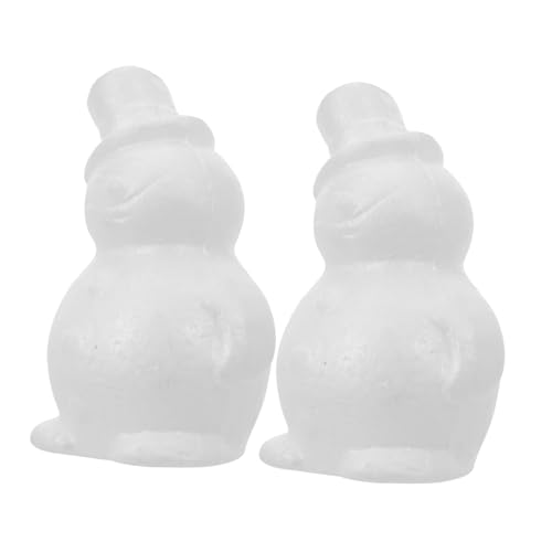 MUELODSIC 2 Stück DIY Schneemann Dekofigur aus Weiß Weihnachtsdeko Bastelset für Party und Festliche Dekoration Robustes Material für Kreative Weihnachtsprojekte MUELODSIC 2 Stück DIY Schneemann Dekofigur aus Weiß Weihnachtsdeko Bastelset für Party und Festliche Dekoration Robustes Material für Kreative Weihnachtsprojekte von MUELODSIC