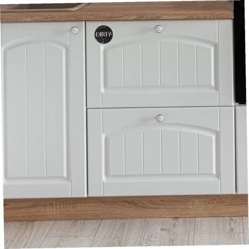 MUELODSIC 2 Stück Doppelseitige Spülmaschinen Magnete Clean Dirty Schild Minimalistisches Design Kratzfrei Platzsparend zur Klaren Anzeige des Geschirrspüler Status Geeignet für Jede Küche von MUELODSIC