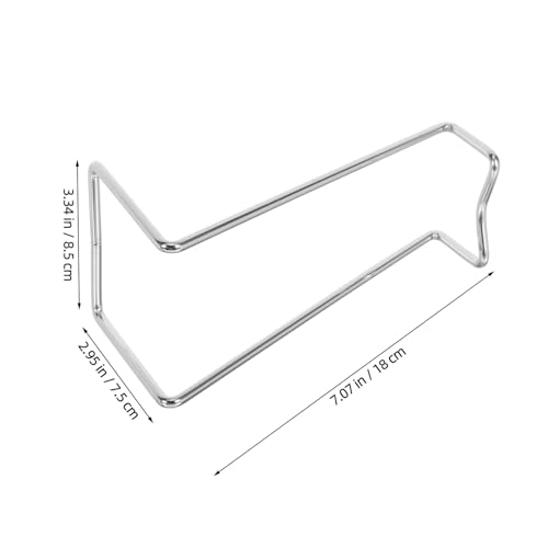 MUELODSIC 2 Stück Edelstahl Weinregal mit Geometrischem Design Platzsparender Flaschenhalter für Weinflaschen Stabile Konstruktion Spiegelnder Silber-Finish zur Küchen Wohnraumdekoration von MUELODSIC