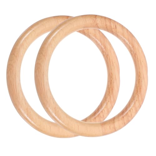 MUELODSIC 2 Stück Holzringe für Taschen Runde Helle Holzgriffe zum Basteln Handgewebte Dekorative DIY Taschenhenkel Ersatzgriffe für Handtaschen und Häkeltaschen Langlebiges Zubehör MUELODSIC 2 Stück Holzringe für Taschen Runde Helle Holzgriffe zum Basteln Handgewebte Dekorative DIY Taschenhenkel Ersatzgriffe für Handtaschen und Häkeltaschen Langlebiges Zubehör von MUELODSIC