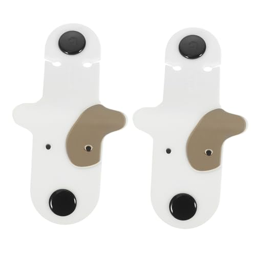 MUELODSIC 2 Stück Kabel Organizer aus Flexiblem Gummi Kreative Cartoon Kabelhalter für USB und Kopfhörerkabel Praktischer Kabelmanager für Ordentliche Aufbewahrung Gelber Hundedesign von MUELODSIC