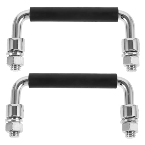 MUELODSIC 2 Stück Klappbarer Metallgriff für Werkzeugkisten und Industrie schränke Rutschfester Robuster Türgriff mit Gummibeschichtung Praktische Faltbare Tragegriffe für Kisten und MUELODSIC 2 Stück Klappbarer Metallgriff für Werkzeugkisten und Industrie schränke Rutschfester Robuster Türgriff mit Gummibeschichtung Praktische Faltbare Tragegriffe für Kisten und von MUELODSIC