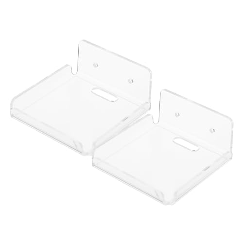MUELODSIC 2 Stück Kleine Schwebende Wandregale aus Transparentem Acryl Halterung für Überwachungskamera und Babyphone Wandmontierter Nagelfreier Security Camera Holder für Wohnzimmer MUELODSIC 2 Stück Kleine Schwebende Wandregale aus Transparentem Acryl Halterung für Überwachungskamera und Babyphone Wandmontierter Nagelfreier Security Camera Holder für Wohnzimmer von MUELODSIC