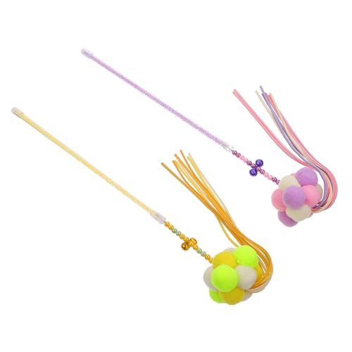 MUELODSIC 2 Stück Langlebige Bunte Katzenspielzeug stäbe aus Kratz Bissfestem Material Interaktives Langspielzeug für Katzen und Kätzchen Fördert Natürliche Jagdinstinkte und Beschäftigung MUELODSIC 2 Stück Langlebige Bunte Katzenspielzeug stäbe aus Kratz Bissfestem Material Interaktives Langspielzeug für Katzen und Kätzchen Fördert Natürliche Jagdinstinkte und Beschäftigung von MUELODSIC