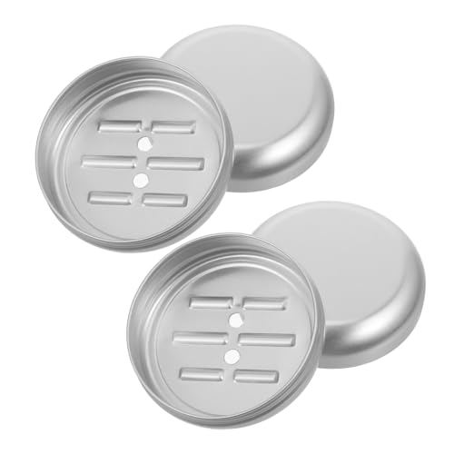MUELODSIC 2 Stück Leakdichte Runde Aluminium Seifendose mit Deckel Kompakte Reise Seifenbox mit Ablauflöchern Langlebige Seifenhalter für Badezimmer Dusche und Unterwegs MUELODSIC 2 Stück Leakdichte Runde Aluminium Seifendose mit Deckel Kompakte Reise Seifenbox mit Ablauflöchern Langlebige Seifenhalter für Badezimmer Dusche und Unterwegs von MUELODSIC