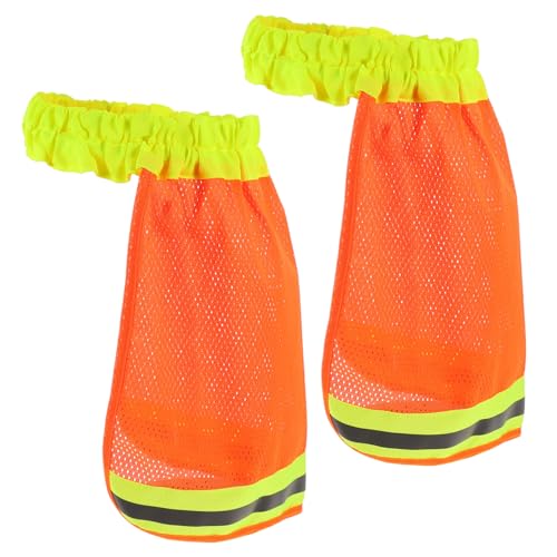 MUELODSIC 2 Stück Mesh Hardhat Cover Reflektierend Atmungsaktiv Sonnenschutz Nackenschutz für Bauarbeiter Helmtauglich mit Klarem Sichtfeld und Faltbar in Leuchtorange MUELODSIC 2 Stück Mesh Hardhat Cover Reflektierend Atmungsaktiv Sonnenschutz Nackenschutz für Bauarbeiter Helmtauglich mit Klarem Sichtfeld und Faltbar in Leuchtorange von MUELODSIC