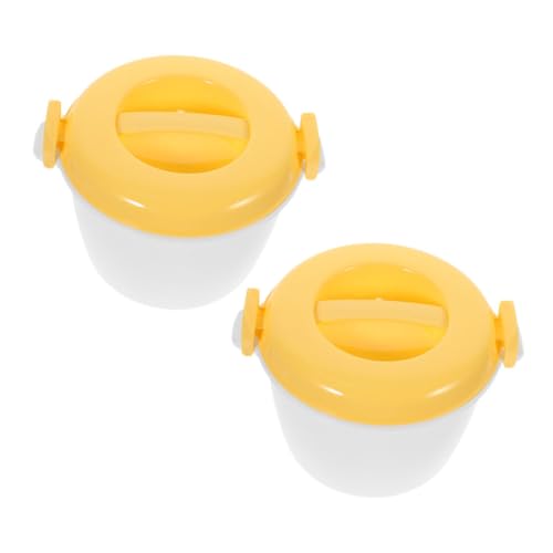 MUELODSIC 2 Stück Mikrowellen Reisbehälter Wiederverwendbar Multifunktional Kunststoff Reiszubereiter Mikrowellenkochbox Praktisch für Büro Zuhause Studenten Bpa frei Gelb Klein MUELODSIC 2 Stück Mikrowellen Reisbehälter Wiederverwendbar Multifunktional Kunststoff Reiszubereiter Mikrowellenkochbox Praktisch für Büro Zuhause Studenten Bpa frei Gelb Klein von MUELODSIC