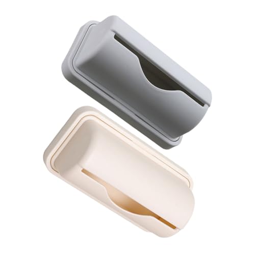 MUELODSIC 2 Stück Müllbeutelspender Wandmontage ohne Bohren Praktischer Küchenorganizer mit Zugausgabe Vielseitiger Aufbewahrungsbox für Müllbeutel Plastiktüten und Reinigungstücher MUELODSIC 2 Stück Müllbeutelspender Wandmontage ohne Bohren Praktischer Küchenorganizer mit Zugausgabe Vielseitiger Aufbewahrungsbox für Müllbeutel Plastiktüten und Reinigungstücher von MUELODSIC