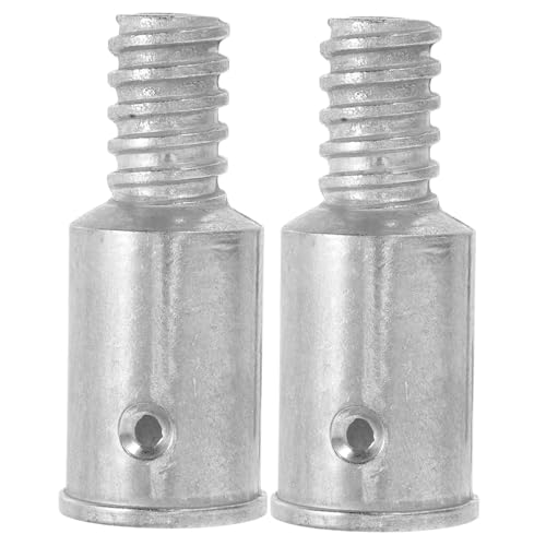 MUELODSIC 2 Stück Teiliges Aluminiumlegierung Gewindeadapter Kompatibel mit Eisen Aluminium und Holzstangen Gewindespitze für Besen Mopstiele Flexibler Schraub Nietenbefestigung Robust und MUELODSIC 2 Stück Teiliges Aluminiumlegierung Gewindeadapter Kompatibel mit Eisen Aluminium und Holzstangen Gewindespitze für Besen Mopstiele Flexibler Schraub Nietenbefestigung Robust und von MUELODSIC