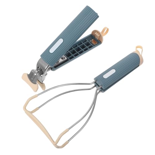 MUELODSIC 2 Stück Teiliges Edelstahl Anti-scald Bowl Holder Hitzebeständige Schüssel Tellerzange mit Universeller Klemmstruktur für Mikrowelle Toaster Heißluftfritteuse für Küche und von MUELODSIC