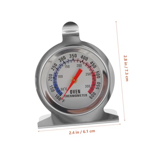 MUELODSIC 2 Stück Teiliges Edelstahl Küchen ofenthermometer mit sonde Multifunktionales Bratenthermometer für Präzise Sofortmessung von Fleisch Ofentemperatur Batteriefrei Robust und von MUELODSIC