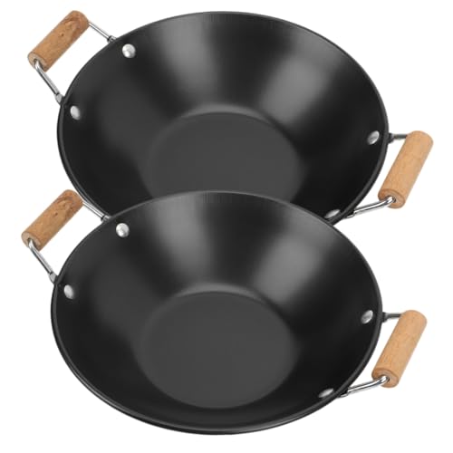 MUELODSIC 2 Stück Teiliges Edelstahl Topfset mit Holzgriff Kleiner Überkoch Topf für Haushalt Dickwandig Leicht für Hot Pot Paella Trockenes Kochen Spülmaschinenfreundlich Vielseitig Küche MUELODSIC 2 Stück Teiliges Edelstahl Topfset mit Holzgriff Kleiner Überkoch Topf für Haushalt Dickwandig Leicht für Hot Pot Paella Trockenes Kochen Spülmaschinenfreundlich Vielseitig Küche von MUELODSIC