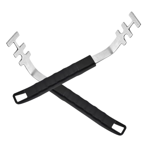 MUELODSIC 2 Stück Teiliges Grillrostheber aus Edelstahl Hitzebeständig und Multifunktional Sicherer Grillgitter Lifter für Barbecue Outdoor Camping und Küche Geeignet für Gasgrills und von MUELODSIC