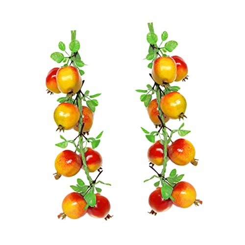 MUELODSIC 2 Stück Teiliges Hängedekor aus Künstlichem Rattan Realistische Obst und Gemüseimitate Langlebig Farblich Sortiert für Klassenzimmer und Flurdekoration Zufällige MUELODSIC 2 Stück Teiliges Hängedekor aus Künstlichem Rattan Realistische Obst und Gemüseimitate Langlebig Farblich Sortiert für Klassenzimmer und Flurdekoration Zufällige von MUELODSIC
