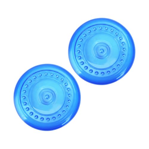 MUELODSIC 2 Stück Teiliges Hundespielzeug Flying Disc Mittelgroß Blau Interaktives Kauspielzeug aus Bissfestem Geruchlosem Material Waschbar und Zahnfreundlich für Verspielte Hunde und MUELODSIC 2 Stück Teiliges Hundespielzeug Flying Disc Mittelgroß Blau Interaktives Kauspielzeug aus Bissfestem Geruchlosem Material Waschbar und Zahnfreundlich für Verspielte Hunde und von MUELODSIC