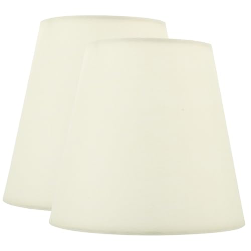 MUELODSIC 2 Stück Teiliges Lampenschirme in Beige Dekorative Lampenabdeckung für Deckenleuchten Kronleuchter Wandlampen und Stehlampen Diffuse Lichtwirkung Einfach zu Montieren für von MUELODSIC