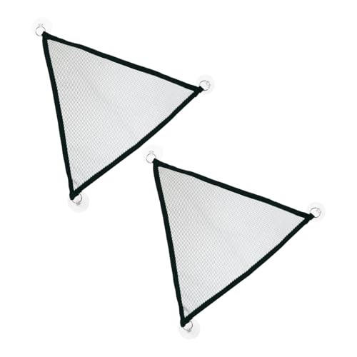 MUELODSIC 2 Stück Teiliges Reptilien hängematten Saugnäpfen Dreieckige Bearded Dragon Liege für Eidechsen und Geckos Robustes Terrarium hängesitzbett für Kleine Klettertiere im Käfig von MUELODSIC