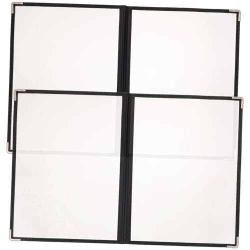 MUELODSIC 2 Stück Teiliges Transparentes PVC Menü Cover mit Abgerundeten Ecken Stabiles Loseblatt Restaurant Ordner Praktischer Menüschutzhülle für den professionellen Einsatz Leicht MUELODSIC 2 Stück Teiliges Transparentes PVC Menü Cover mit Abgerundeten Ecken Stabiles Loseblatt Restaurant Ordner Praktischer Menüschutzhülle für den professionellen Einsatz Leicht von MUELODSIC