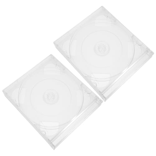 MUELODSIC 2 Stück Transparente CD Aufbewahrungsbox aus Robustem Kunststoff Schützende Platzsparende CD Hüllen für DVDs Klare Kunststoffboxen zur Einfachen Sichtkontrolle und Praktischen MUELODSIC 2 Stück Transparente CD Aufbewahrungsbox aus Robustem Kunststoff Schützende Platzsparende CD Hüllen für DVDs Klare Kunststoffboxen zur Einfachen Sichtkontrolle und Praktischen von MUELODSIC