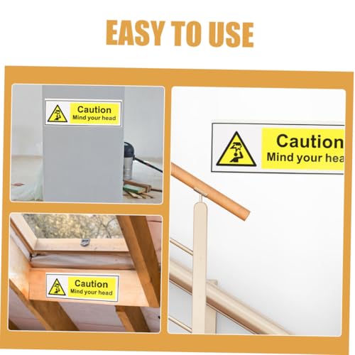 MUELODSIC 2 Stück Warnschild PVC Sicherheitsaufkleber Achtung Kopf Selbstklebend Langlebig Sichtbar Warnhinweis für Niedrige Decken und Gefahrenbereiche MUELODSIC 2 Stück Warnschild PVC Sicherheitsaufkleber Achtung Kopf Selbstklebend Langlebig Sichtbar Warnhinweis für Niedrige Decken und Gefahrenbereiche von MUELODSIC