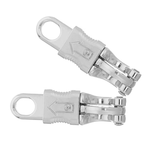 MUELODSIC 2 Stück Zinklegierung Pferde Panikhaken Strap Hooks Outdoor Einhängeringe für Führstrick Reiten Training Pferderennen Langlebig und Vielseitig Silber von MUELODSIC